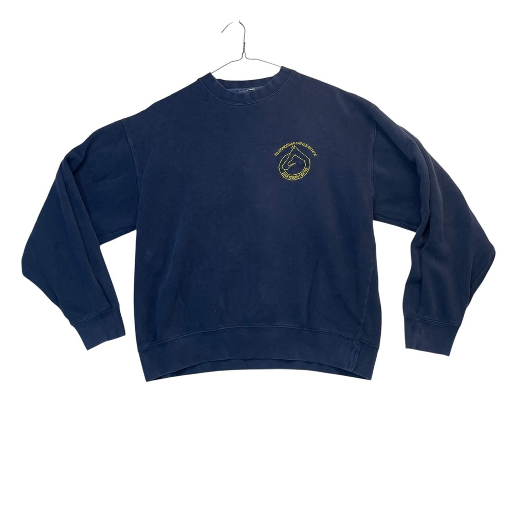 Kilconquhar Castle Estate Equestrian Centre Sweatshirt Navy Blue Mens L XL